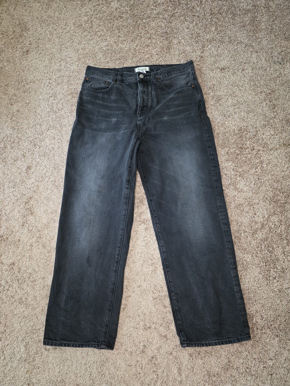 Madewell Low Slung Straight Jeans Kent Wash Size 29 - Picture 10 of 13